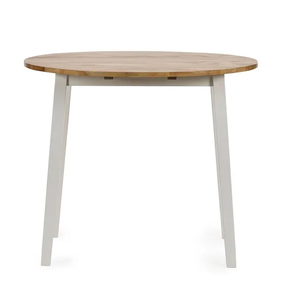 Return - Linwood 4 Seater Round Drop Leaf Dining Table, Natural 5