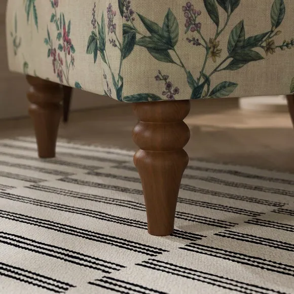 Charnwood Botanical Orchard Print Scroll Armchair 5