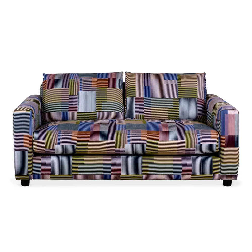 Heal's Nimbus II 3 Seater Sofa Assembled Check Posy 2