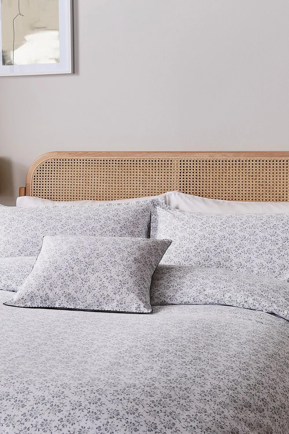 Murmur 'Mae' Cotton Cushion in Grey 2
