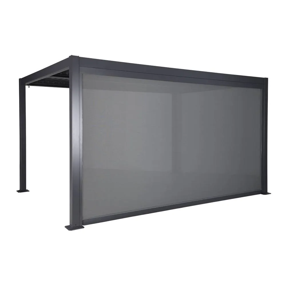 sweeek Blind aluminium 4m for Palace pergola in Dark Grey 6