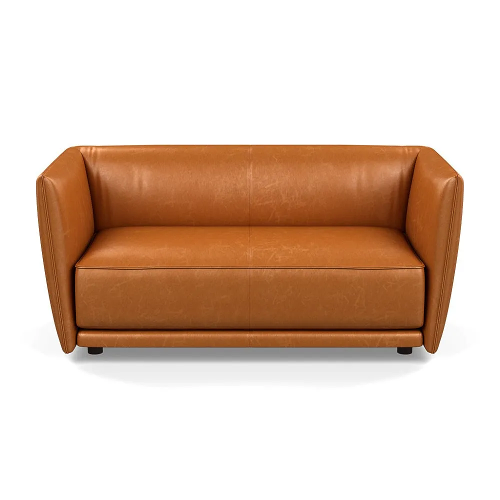 Heal's Valley 2 Seater Sofa Stonewash Toffee Walnut Stain Feet 1