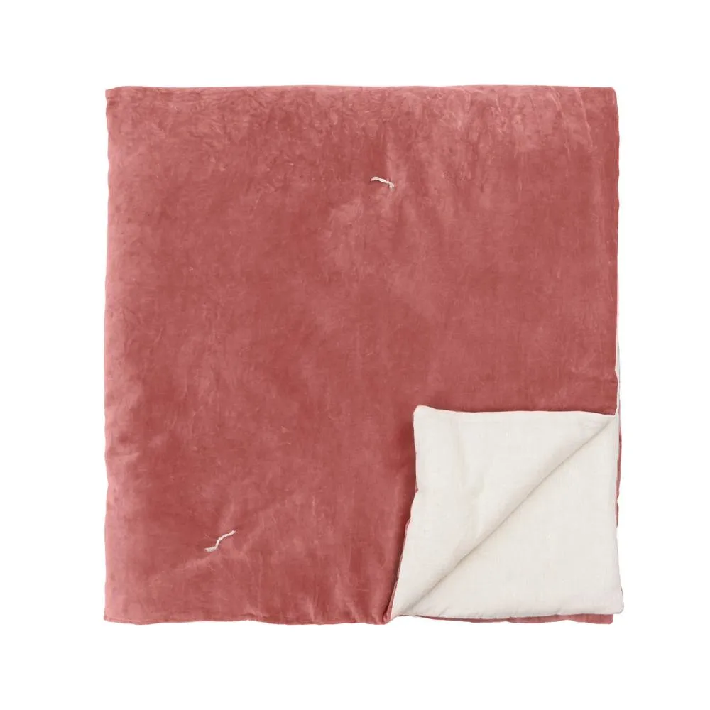 Wylder Edie 100% Cotton Velvet Bedspread in Rose 5