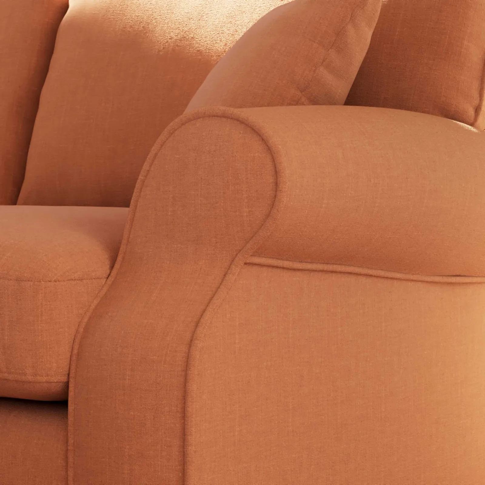 Hattie 4 Seater Sofa, Pink Fabric | Barker & Stonehouse 4