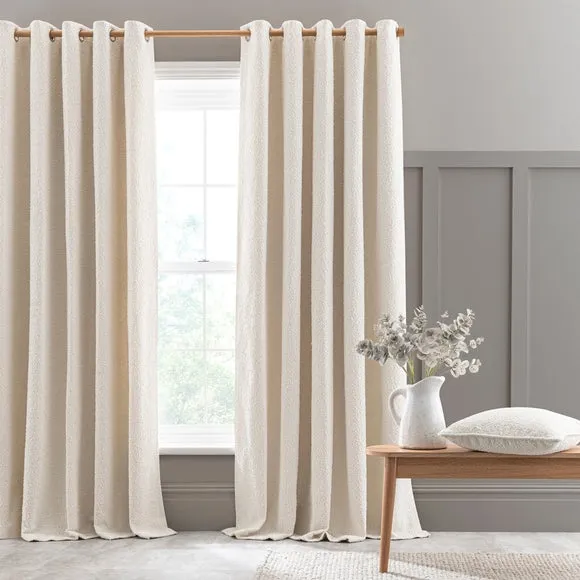 Churchgate Woodhouse Boucle Eyelet Curtains (Blackout Available) 2