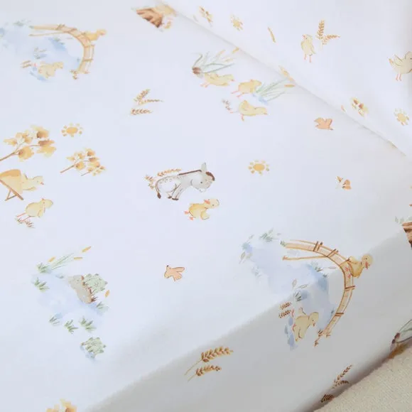 Set of 2 Spring Harvest 100% Cotton Fitted Sheets 1