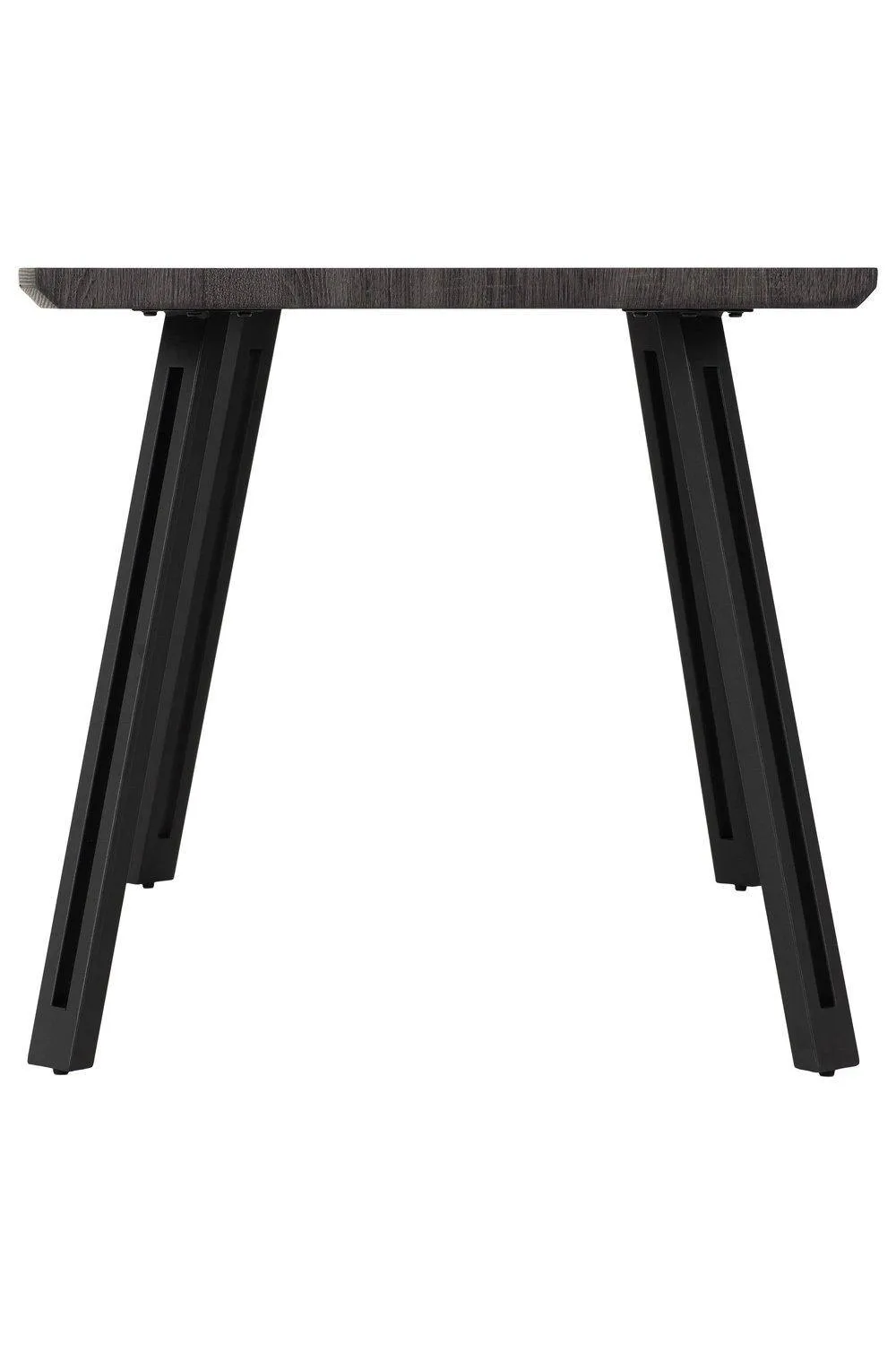 Seconique Quebec Wave Edge Dining Table in Black 3