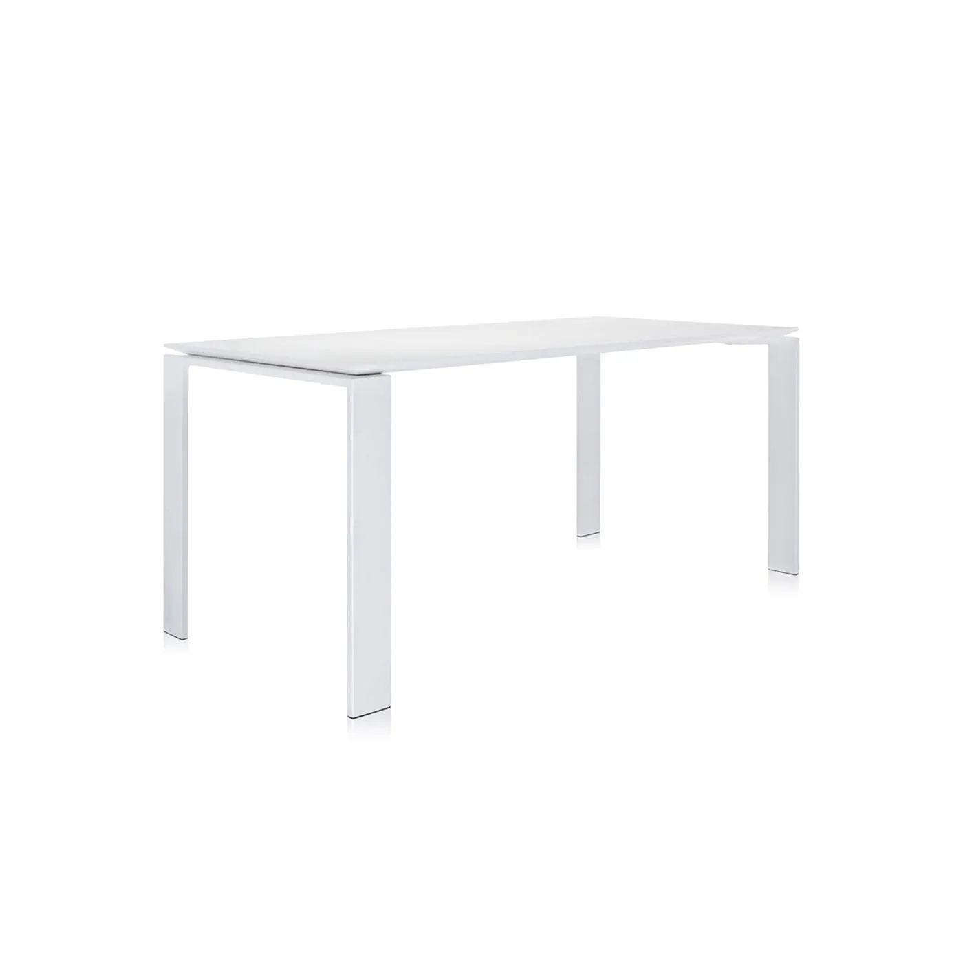 Kartell Four Dining Table 4-6 Lrg Seater 82 White Top White Legs 2