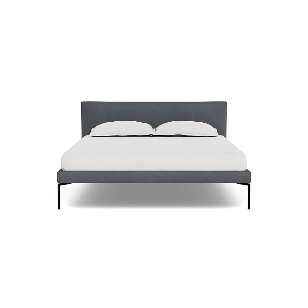 Heal's Matera Bed King Siena Cotton Dusky Pink Black Feet