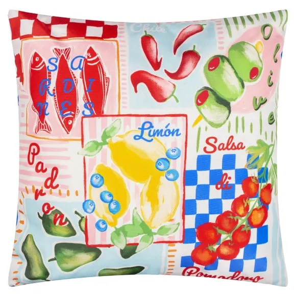 Mediterranean Picnic Outdoor Square Cushion 3