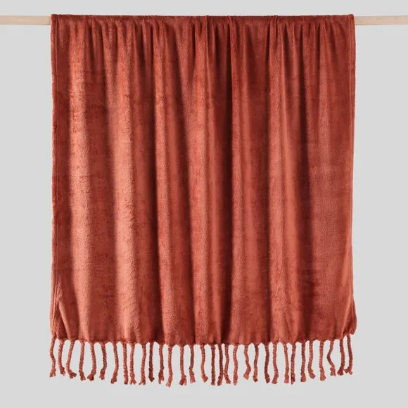 Tassel Throw Blanket 130cm x 170cm 3