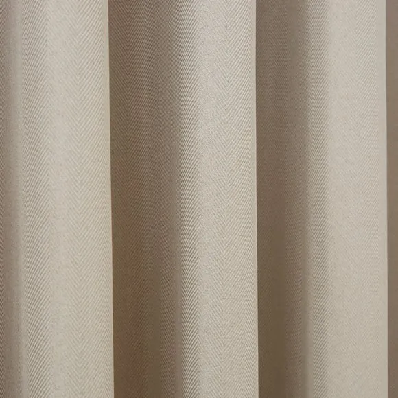 Rotterdam Herringbone Blackout Pencil Pleat Curtains 3