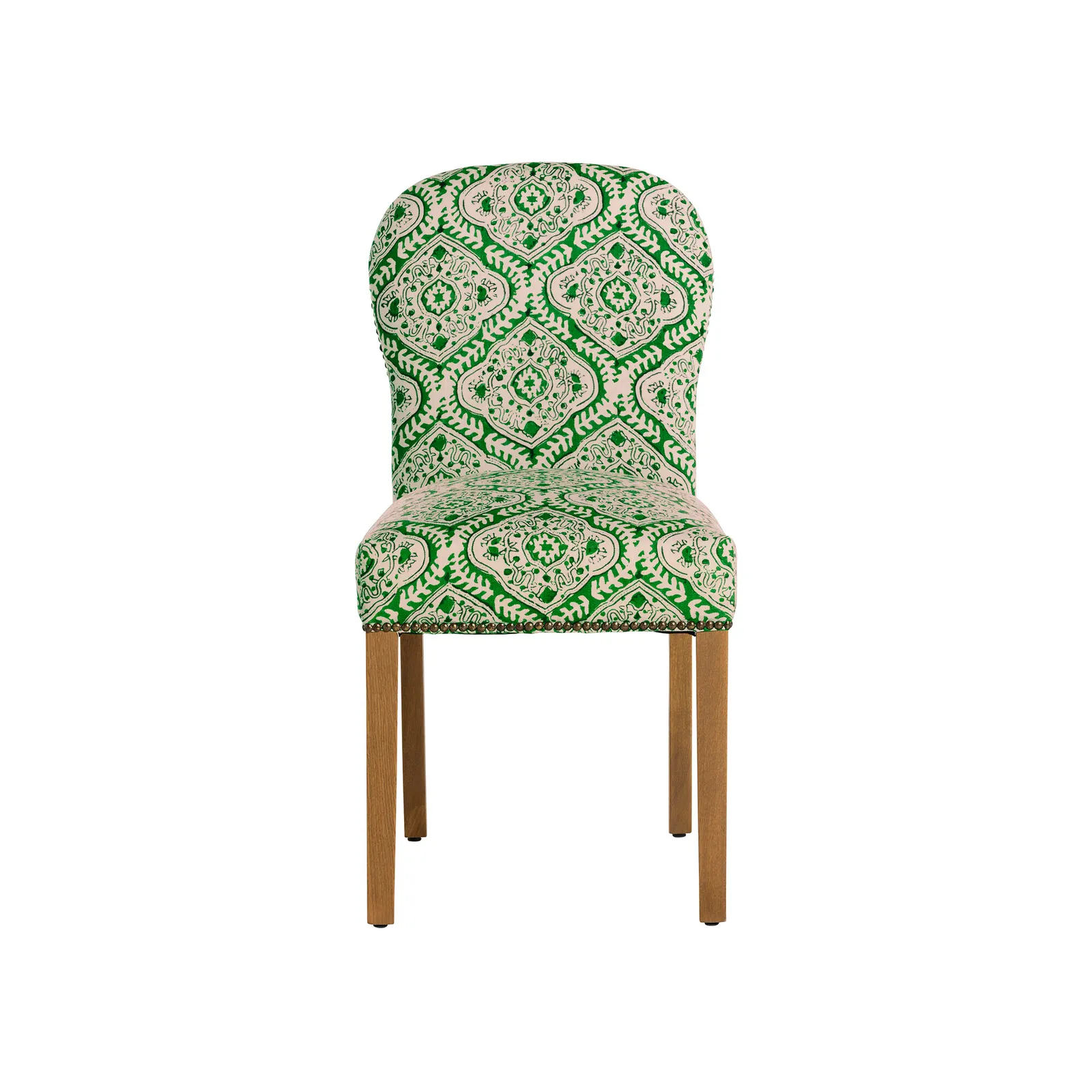 Gable X Linwood Dining Chair, Green Fabric | Barker & Stonehouse 2