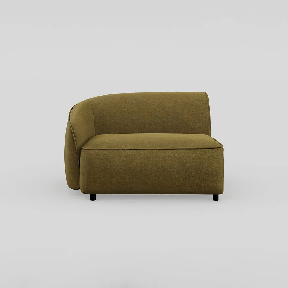 Heal's Aurelie Corner Module LHF Smart Luxe Velvet Peridot 1
