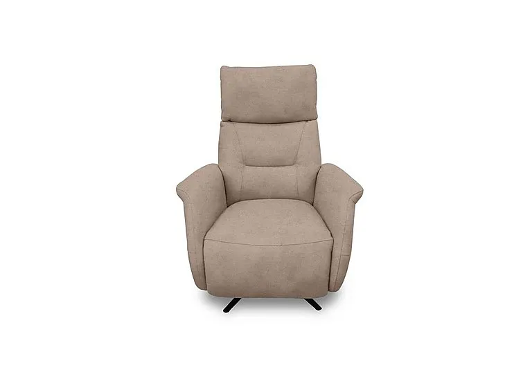 Designer Chair Collection Dusseldorf Fabric Power Recliner Swivel Chair - R120 Light Khaki