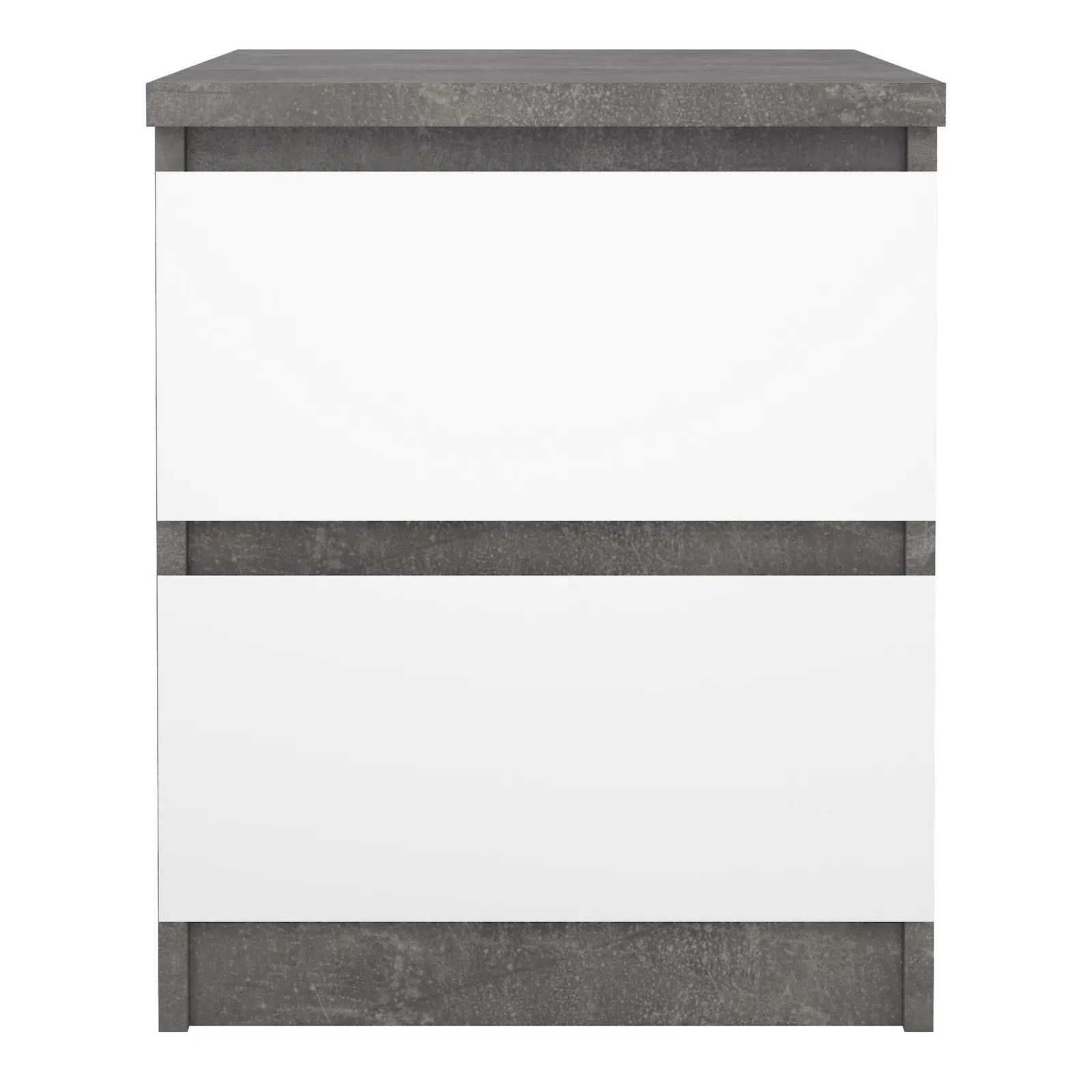 Furniture To Go Naia Bedside 2 Drawers in Grey 2