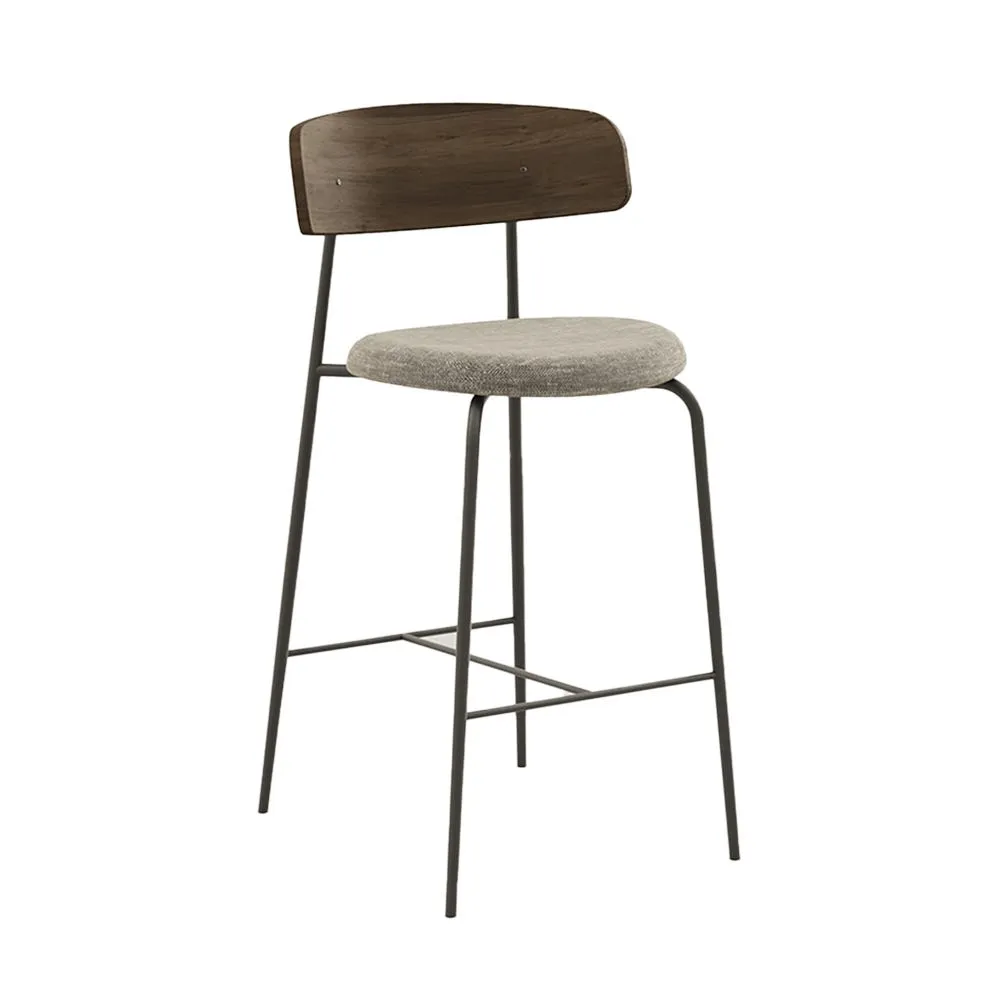 Paul Rogers Cover Bar Chair Dark Walnut 2