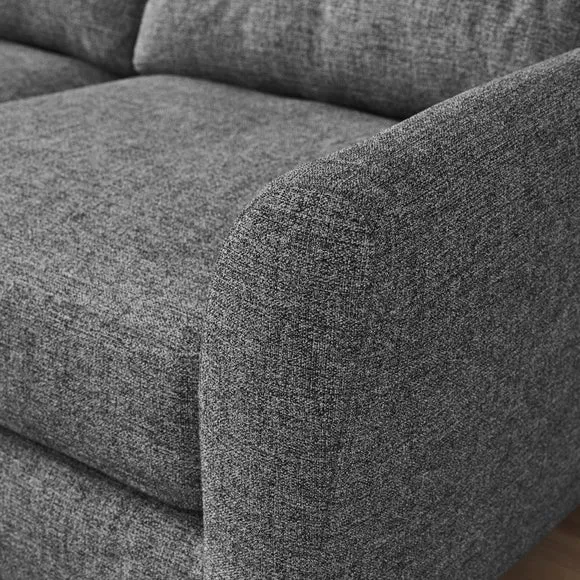 Sven Tonal Weave Large Corner Chaise Sofa 4