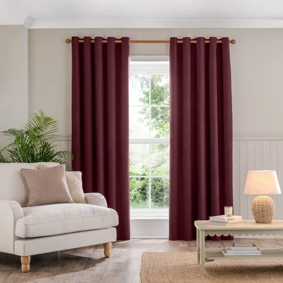 Luna Brushed Eyelet Curtains (Blackout Available) 2
