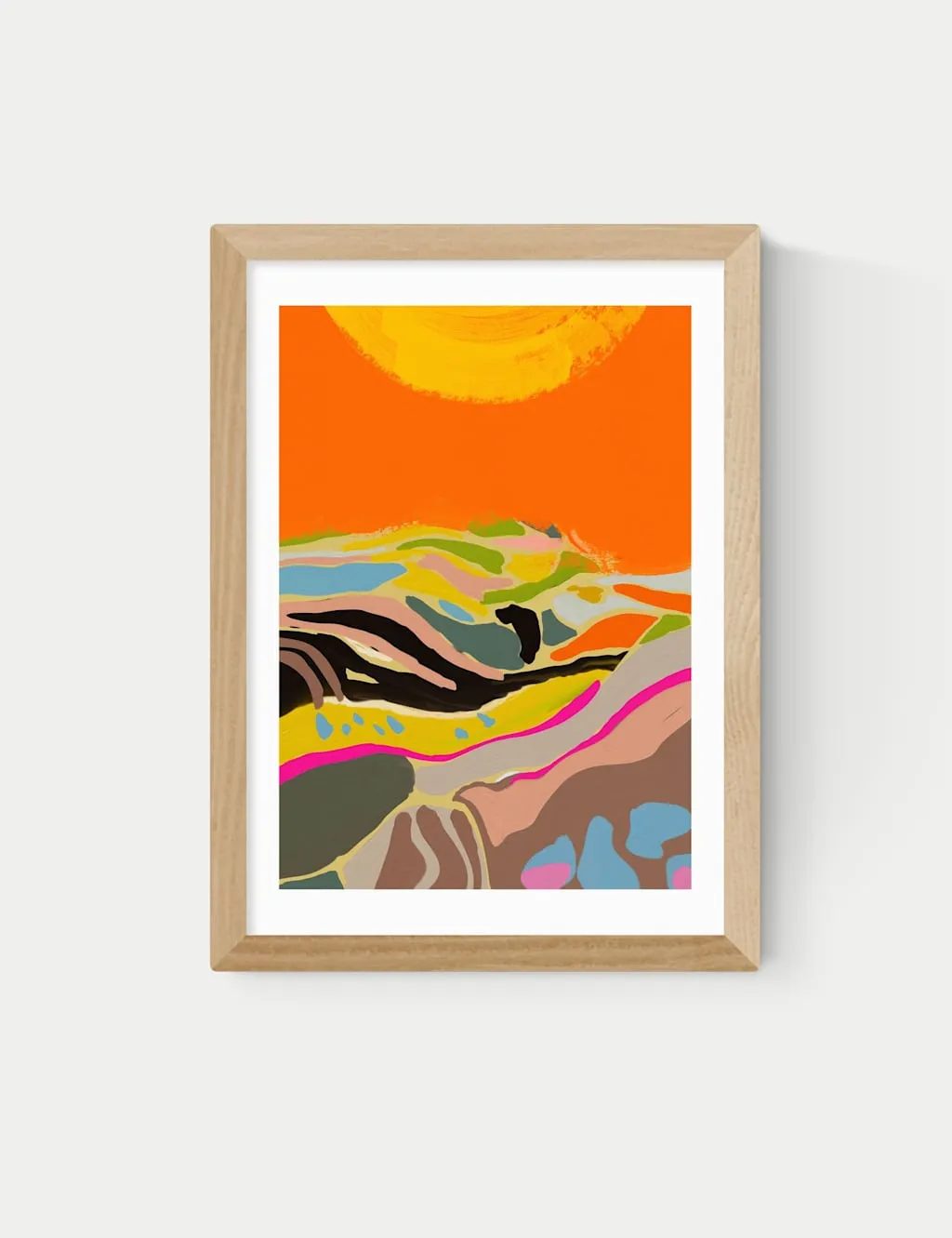 East End Prints Sunny Hills Framed Art Print Natural