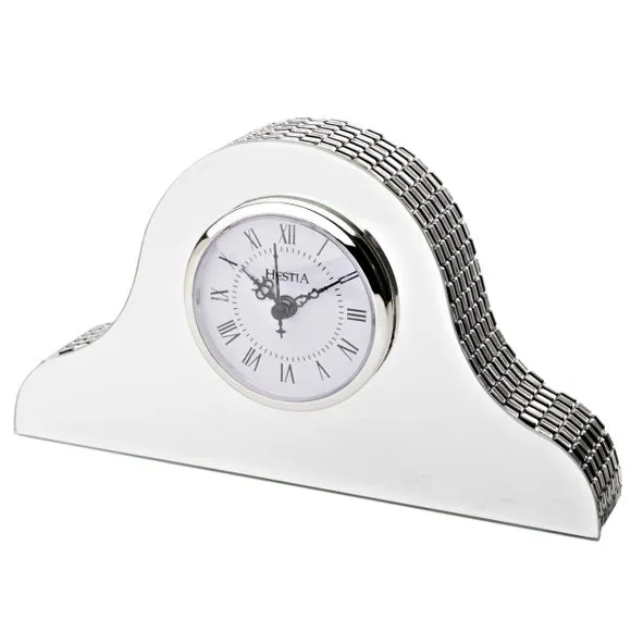 Hestia Mirrored Napoleon Mantel Clock