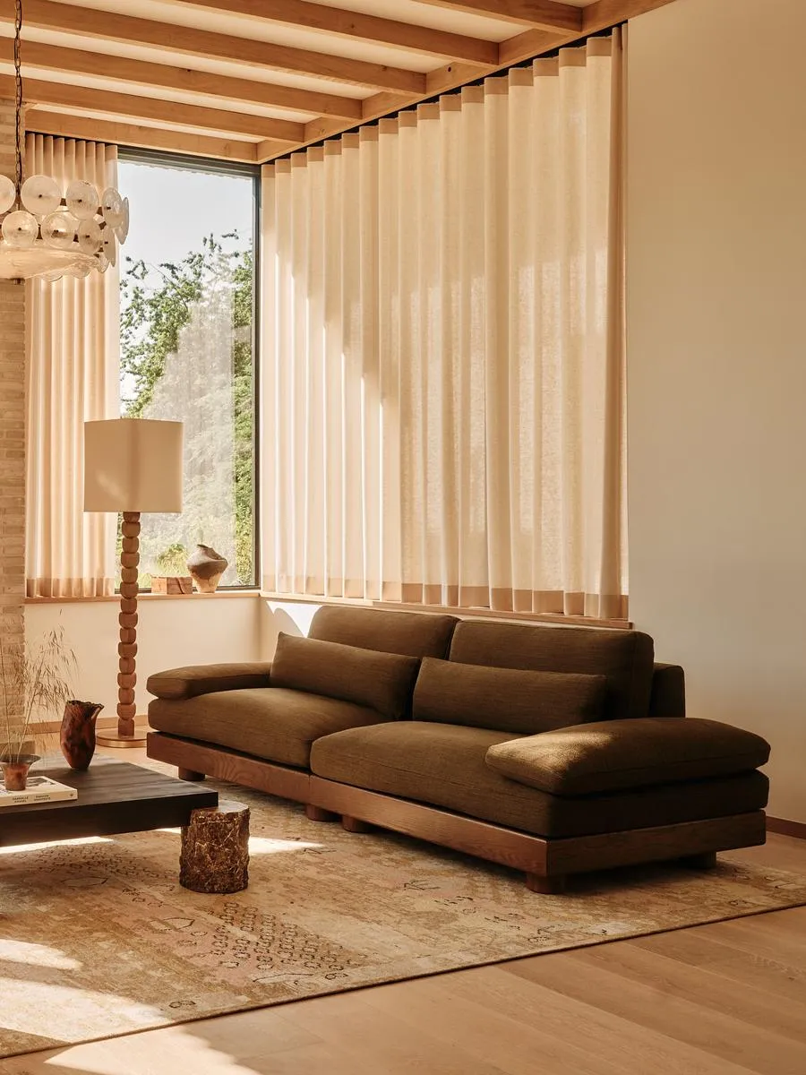 Truro Modular Sofa, Three Seater, Wool Linen, Moss