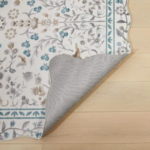 Concept Looms Liberty Antique Scalloped Washable Rug 3