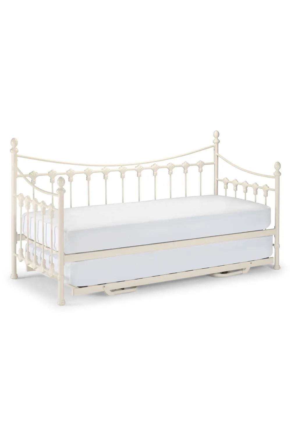 Julian Bowen Versailles Single Ivory Metal Underbed Trundle 5
