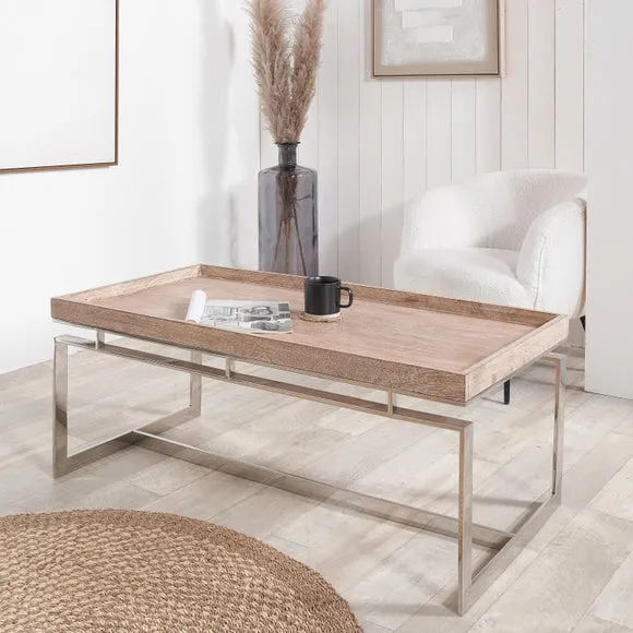 Evelyn Natural Antique Coffee Table