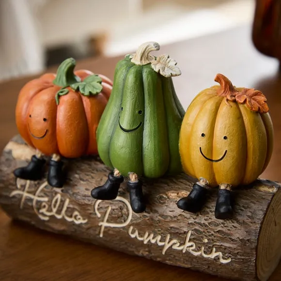 Hello Pumpkin Resin Ornament 2