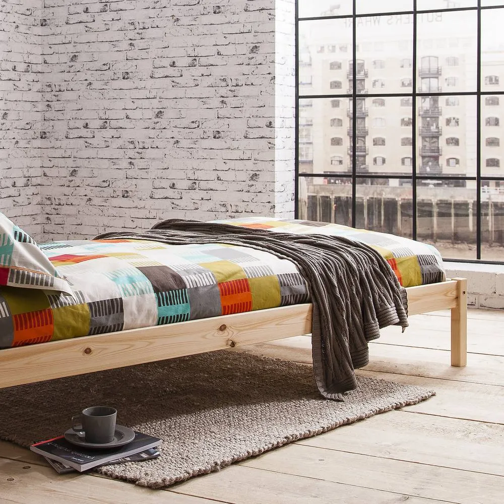 Nöa and Nani Sussex Single Bed 3ft Bed Frame in Natural Pine in Brown 6