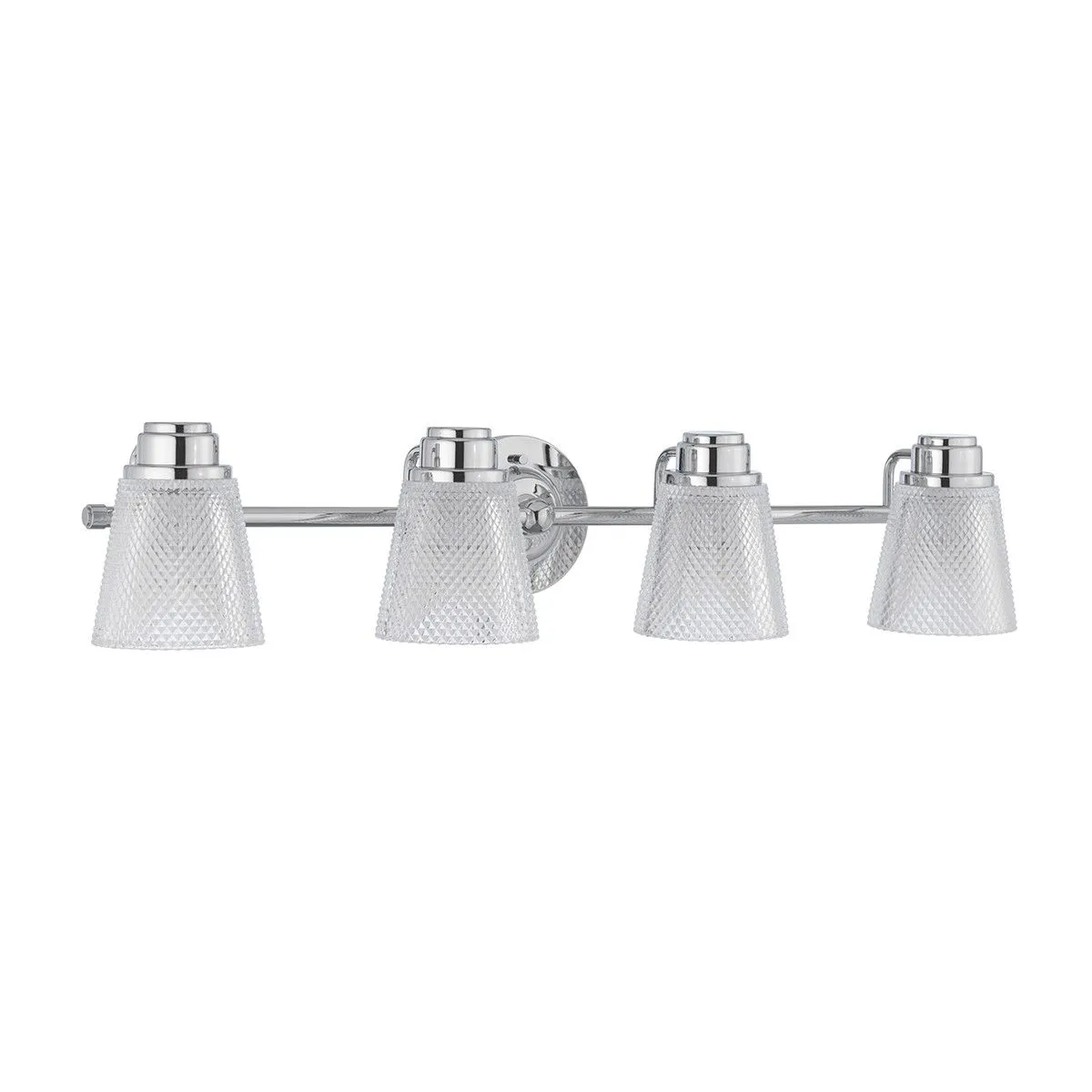 Netlighting Hudson 4 Light Wall Light Polished Chrome IP44 in Grey 2