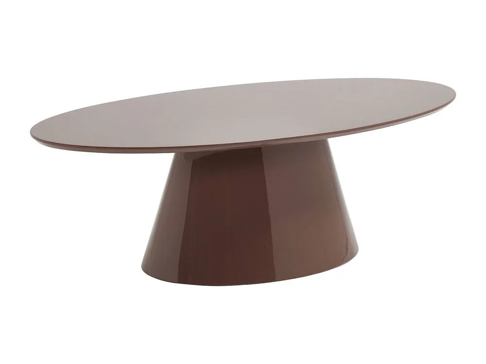 Vente-unique MDF Coffee Table - Lacquered Brown - ANTELADA in Chocolate 5