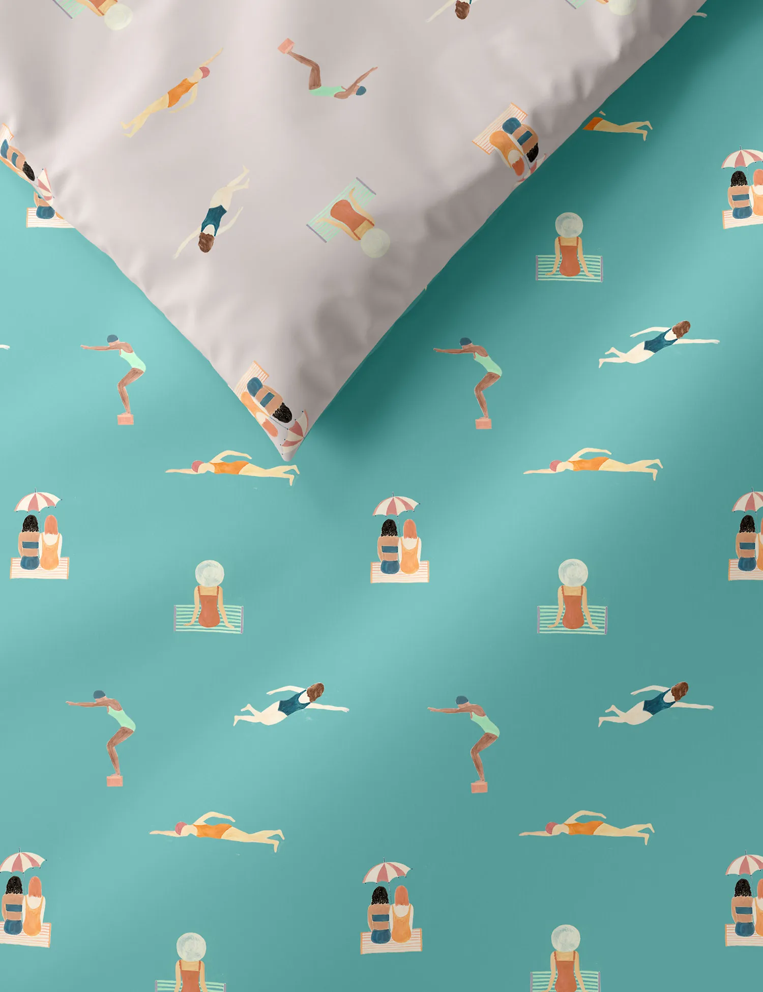 M&S Cotton Rich Swimmers Bedding Set