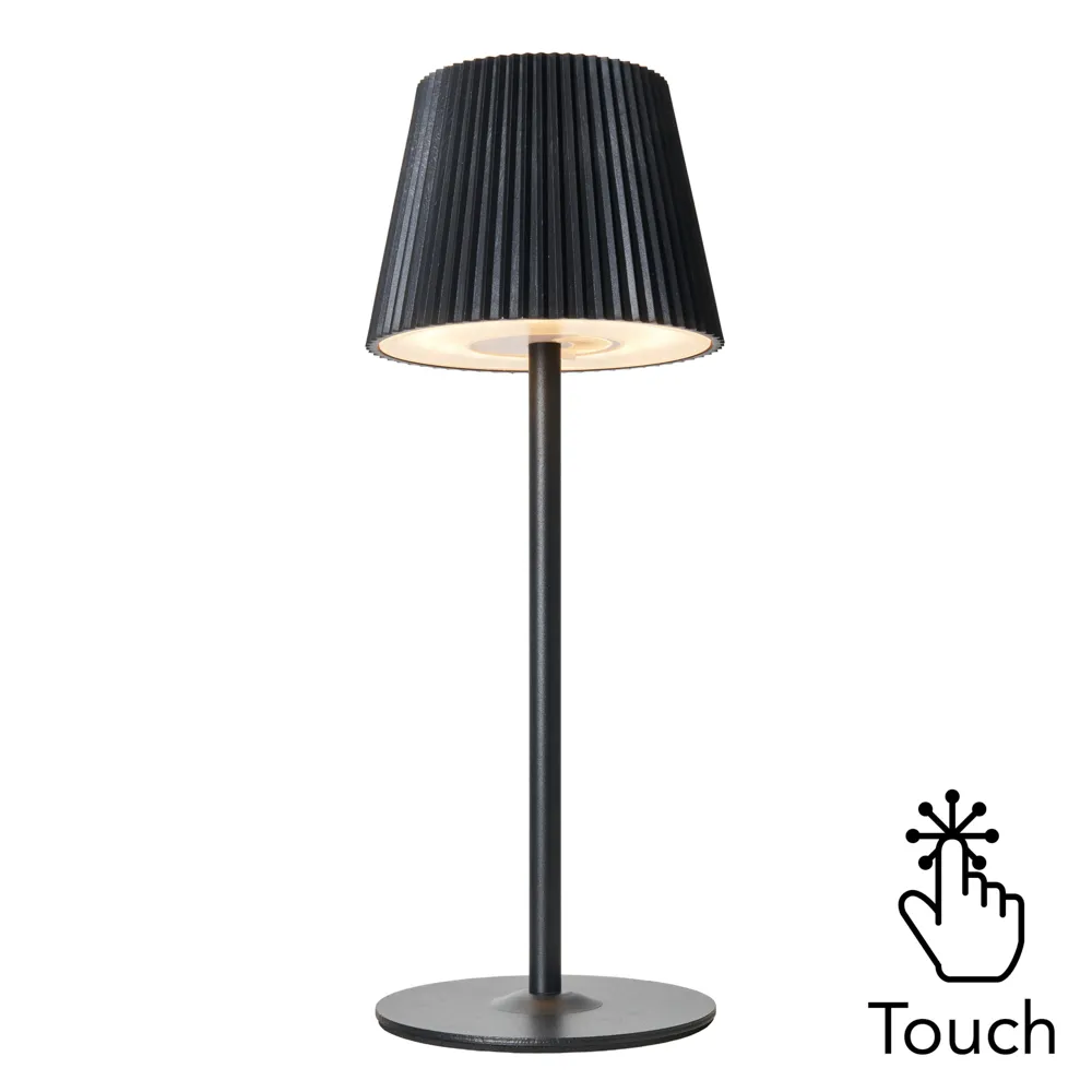 Esther Rechargeable Table Lamp, Black 1