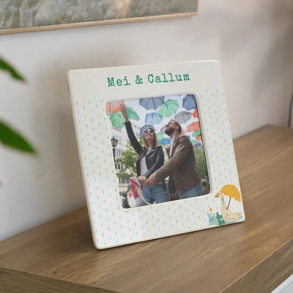 Personalised Puddle Duck Ceramic Photo Frame 3