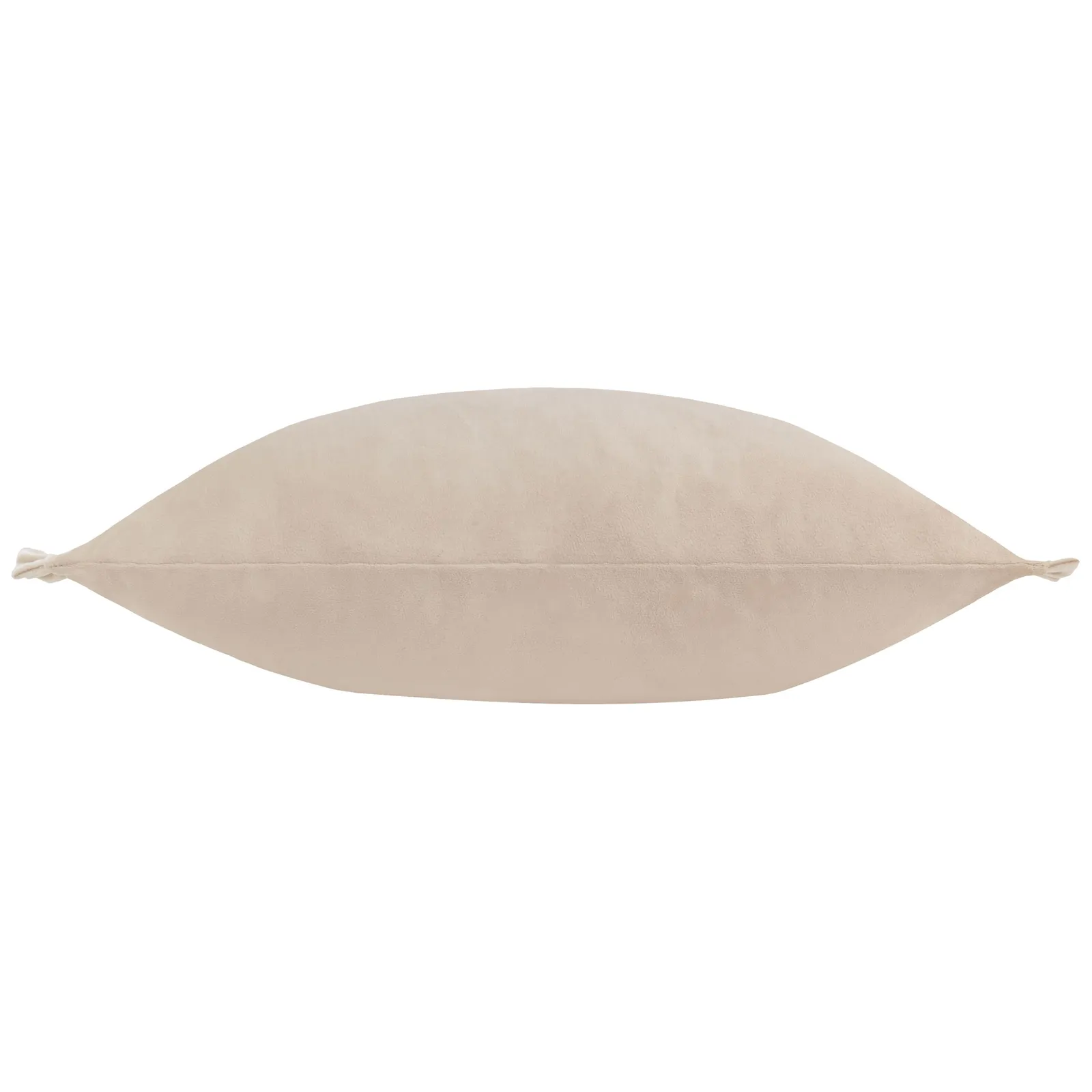 Wylder Tilly Velvet Frill Reversible Cushion in Peach 3