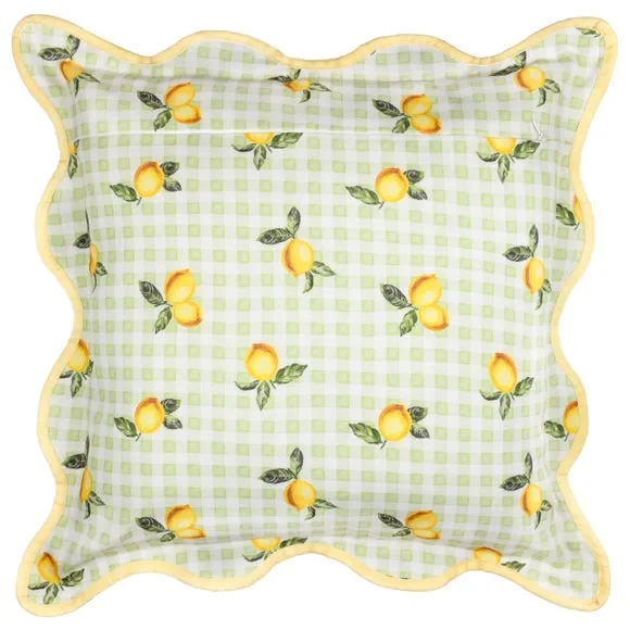 Fruits Lemons Outdoor Square Cushion 5