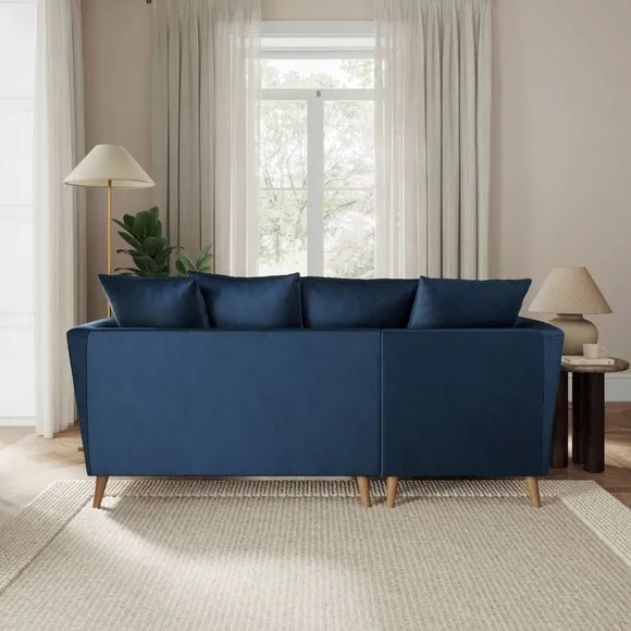 Bess Corner Chaise Sofa, Opulent Velvet 3