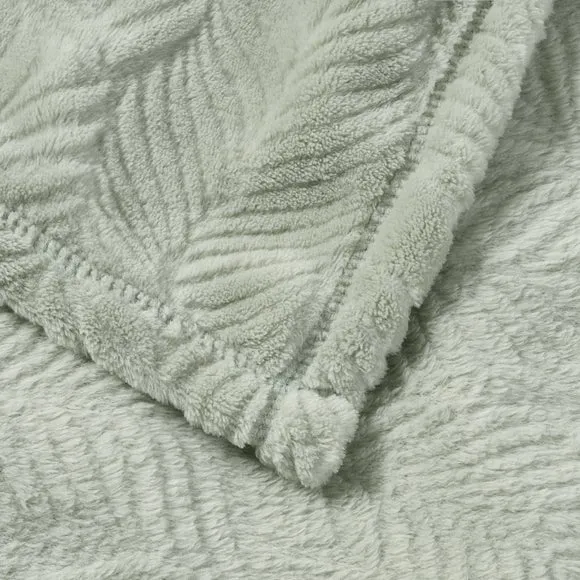 Leila Leaf Fleece Throw Blanket 6