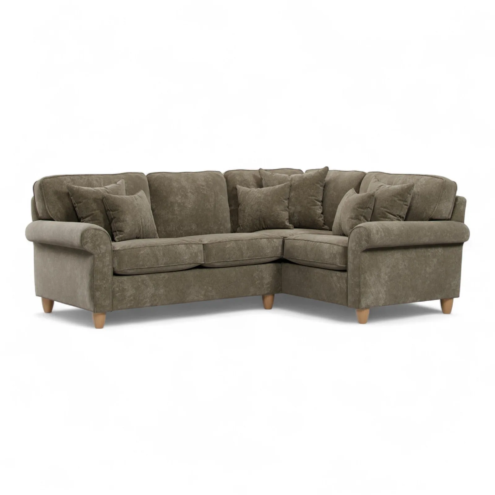 The Great Sofa Company Flora 2 Corner 1 Sofa Glory Winter Moss in Dark Green 2