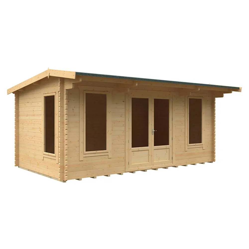 Buttercup Farm 18x10 The Jacob 44mm Cabin - L535 x W295 x H247 cm in Natural