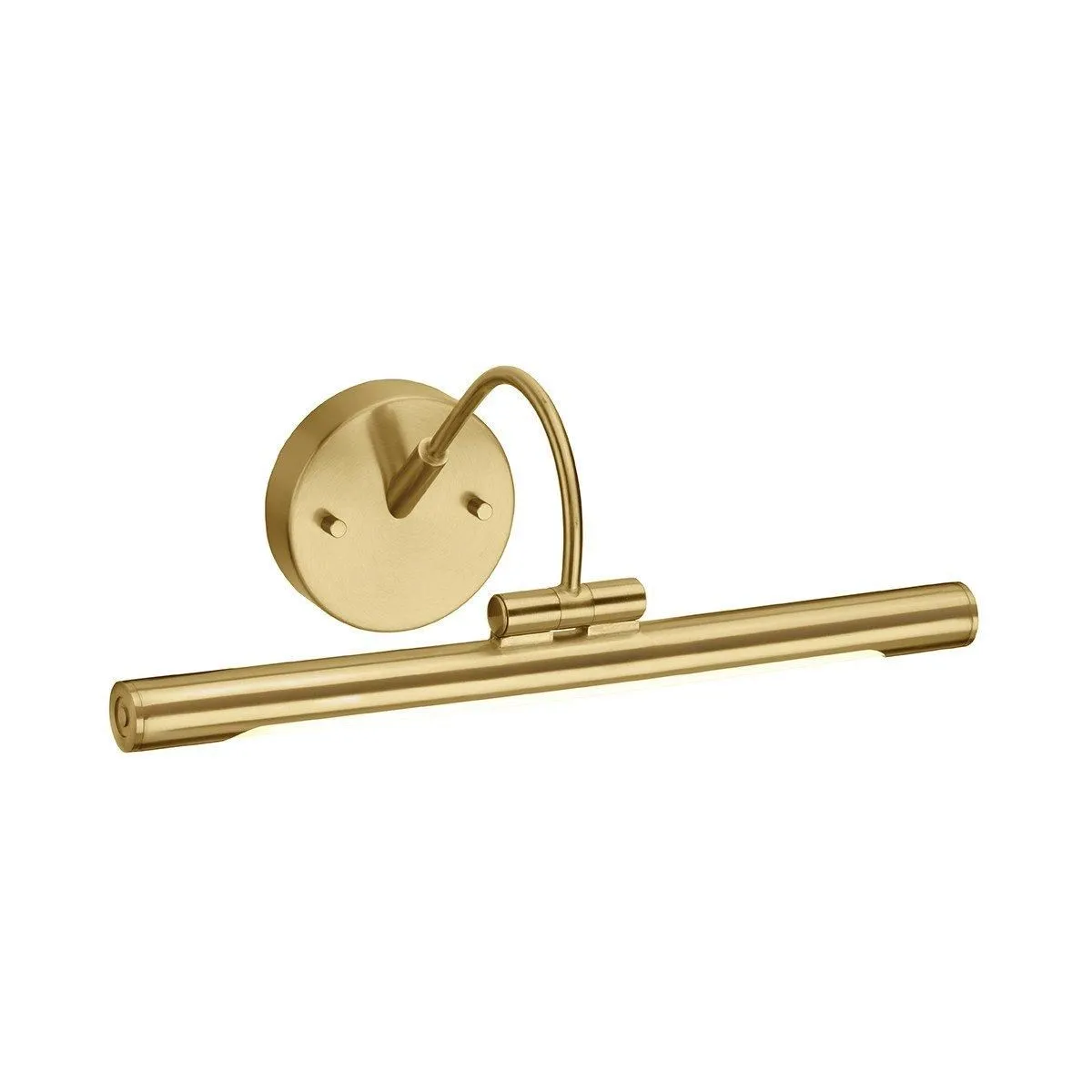 Netlighting Alton LED 1 Light Small Picture Wall Light Brass in Yellow