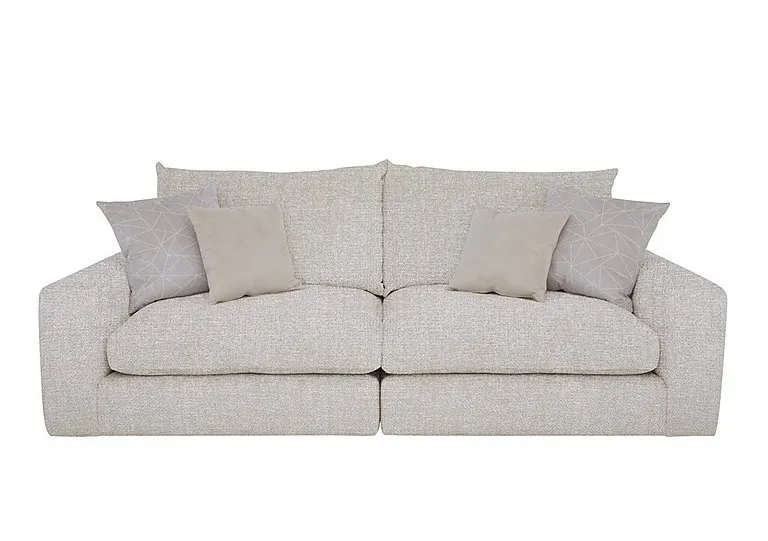 Pandora 4 Seater Split Frame Foam Fill Sofa - Plain Ivory