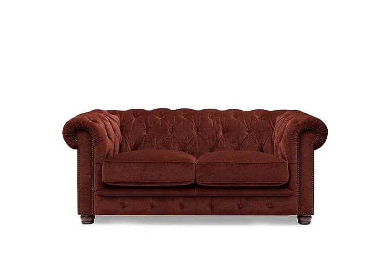 Shackleton 2 Seater Fabric Chesterfield Sofa - Tawny