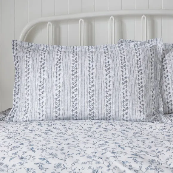 Floral Toile Polycotton Oxford Pillowcase