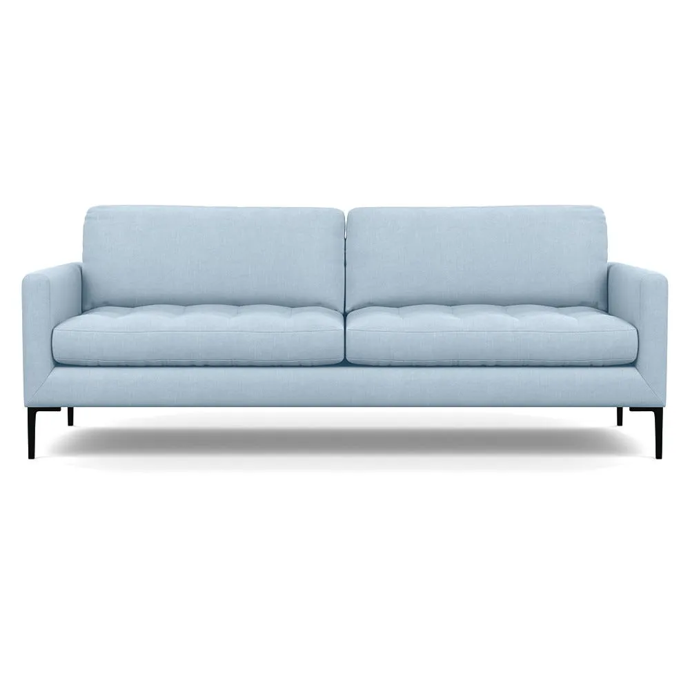 Heal's Eton 4 Seater Sofa Capelo Linen-Cotton Sea Shanty Black Feet 1