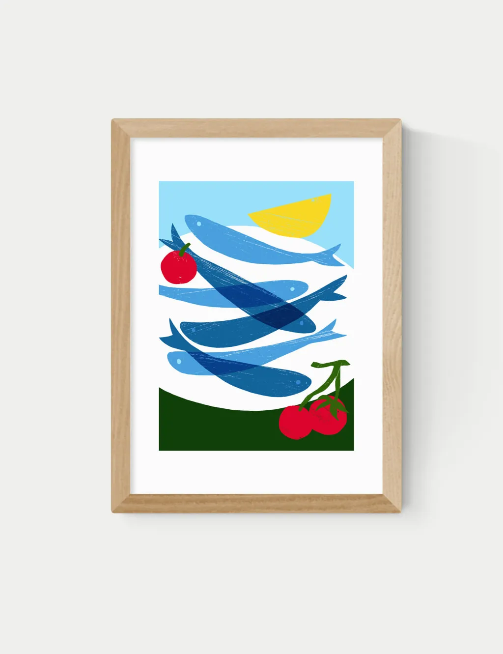 East End Prints Small Fish Framed Art Natural