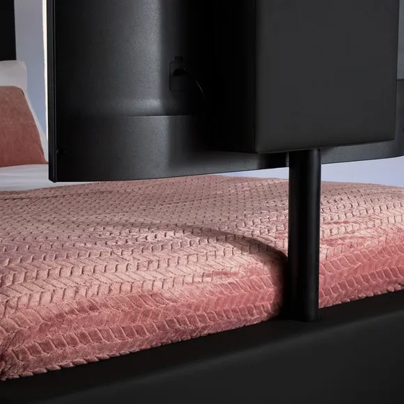 XR Living Ava TV Bed with LED Lights and TV Mount 3