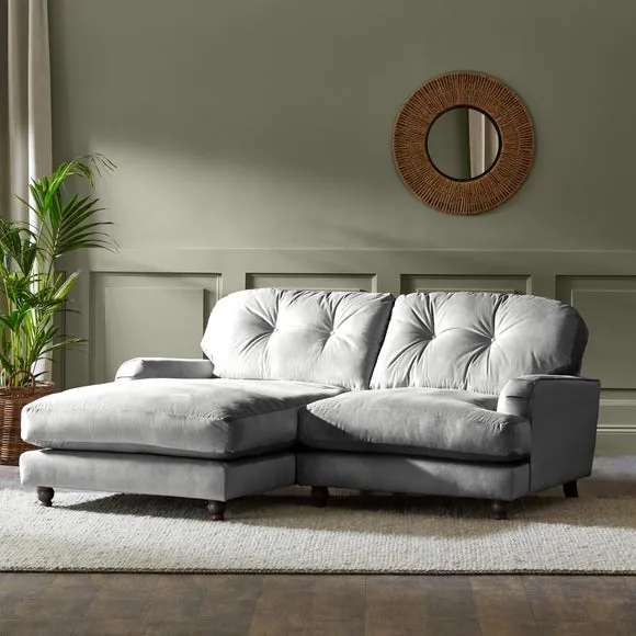Martha Vintage Velvet Corner Chaise 2